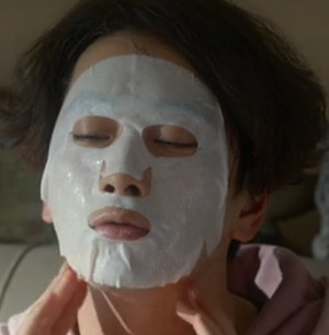 In the series My Horrible Boss this fellow uses a face mask because he's an actor... and he gets the parts